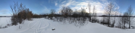 Берег Мулянки зимой. Пермь. Фотография.