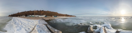 Центральный пляж (08 декабря). Таганрог. Фотография.