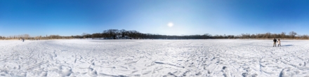 Городское озеро, зима (551). Фотография.