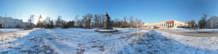Памятник А. П. Чехову . Фотография.