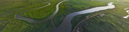 Петли реки Мертвый Донец. Фотография.