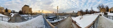 Тёплый Февраль в Киеве. Фотография.