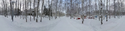 Аттракционы на зимовке. Ханты-Мансийск. Фотография.