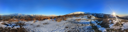 Зимой на склонах Кунгура.. Западный Тянь-Шань.. Фотография.