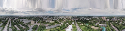 Тверь. Улица Склизкова и Орджоникидзе. Аэропанорама. Фотография.