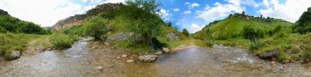 Река Березовая в Березовском ущелье. Кисловодск. Фотография.