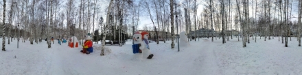 Аллея снеговиков. Ханты-Мансийск. Фотография.