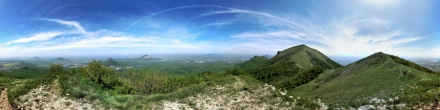 Гора Бештау. Вид с северо-восточной вершины Малого Тау (007). Гора Бештау. Фотография.