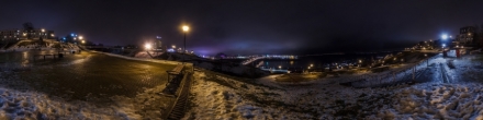 Зимний вид с набережной Федоровского. Фотография.