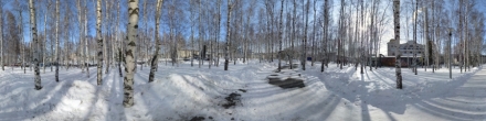 Парк Лосева весной 2018. Ханты-Мансийск. Фотография.