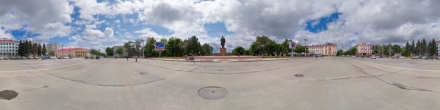 Площадь Ленина. Южно-Сахалинск. Фотография.