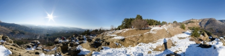 Красное Солнышко, скалы зимой. Кисловодск. Фотография.