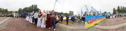 День памяти. 18 мая 2014. 70-я годовщина депортации крымских татар.. Мелитополь. Фотография.