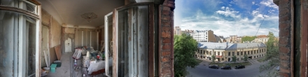 5 линия 46 (вид из окна). Санкт-Петербург. Фотография.