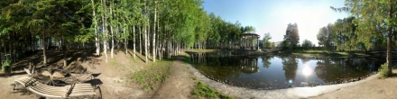 Летнее утро в парке. Ханты-Мансийск. Фотография.