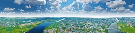Волга возле комбината строительных материалов (400 метров). Тверь. Фотография.