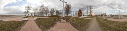 5-й полк. Крест у дороги. Витебск. Фотография.