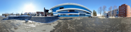 Ледовый дворец &quot;Уральская молния&quot;. Челябинск. Фотография.