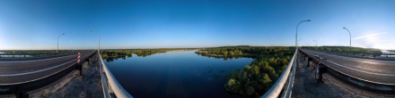 Вид на реку Припять с Нового моста. Мозырь. Фотография.
