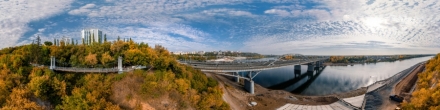 Висячий мост. Уфа. Фотография.