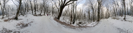 Зимняя кольцевая дорога на Бештау. Фотография.