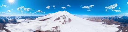 Вид на Эльбрус с Гарабаши. Фотография.