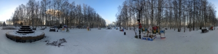Снеговики 2019. Туман при -40. Ханты-Мансийск. Фотография.