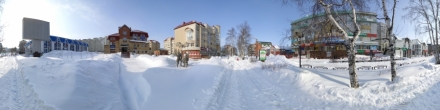 Ул.Маркса после снегопада 2019. Фотография.