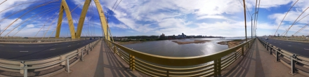 Мост Миллениум в Казани. Фотография.
