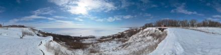Зимнее Азовское море. Фотография.