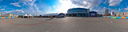 Чемпионат мира по дзюдо 2014 года. Парк Дзюдо. Сцена.. Челябинск. Фотография.