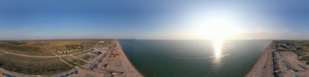 Пляж ст. Должанская, Азовское море. Фотография.