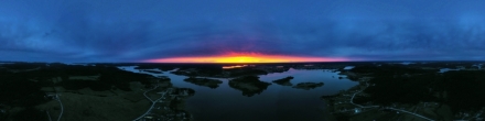 пано 3-го сентября. Ладожское озеро. Шхеры. Фотография.