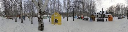 Аллея снеговиков в парке Лосева 2019-20. Ханты-Мансийск. Фотография.
