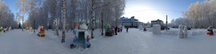 Аллея снеговиков 2019-20. Ханты-Мансийск. Фотография.