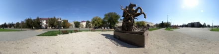 Памятник Георгию-победоносцу 2019. Георгиевск. Фотография.