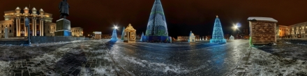 Зима на Площади Куйбышева, Самара. Фотография.