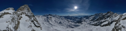 Червиния 2 подъемник высота 500 метров около Маттерхорна. Фотография.