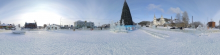 Ледовый городок в Самарово 2019-20. Ханты-Мансийск. Фотография.