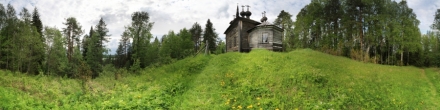 2012-05-10 Хижгора, Церковь Александра Свирского с востока. Кенозерский национальный парк.. Хижгора. Фотография.