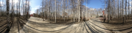 Центральная аллея. Весна 2020. Ханты-Мансийск. Фотография.