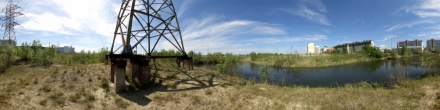 Озерцо возле объездной. Весна 2020. Ханты-Мансийск. Фотография.