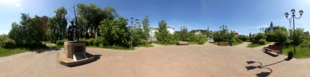 Самарово. Памятник Лопареву. Лето 2020. Фотография.