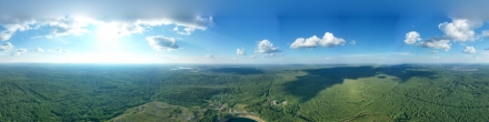 Валуевский карьер с высоты. Кушва. Фотография.