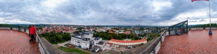 Вид с Башни Гедемина. Вильнюс. Фотография.