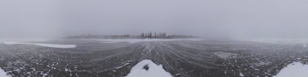 Метель на Азовском море. Фотография.