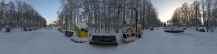 Аллея снеговиков 2020-21. Ханты-Мансийск. Фотография.