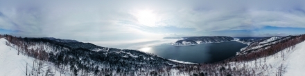 Вид на Ангару и Байкал. Листвянка. Фотография.