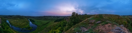 Рассвет на Воргольских скалах. Дерновка. Фотография.