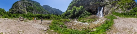Гегский водопад.. Рицинский заповедник. Фотография.